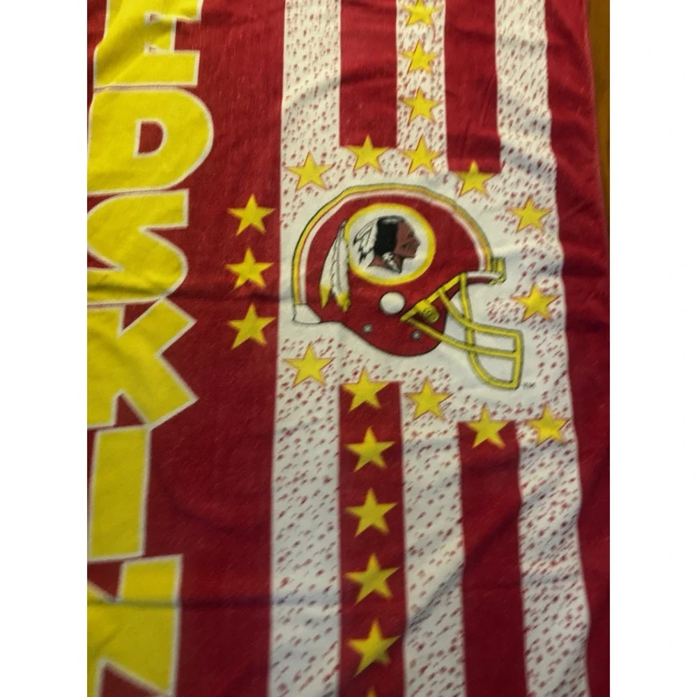 Vintage Redskins Pink Stars‎ Stripes Cotton Beach Pool Towel NFL Football